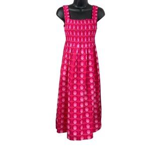 Zara Womens long Sun Dress.Smocking on chest